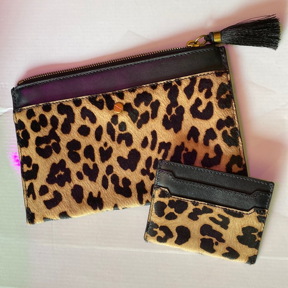 J.Crew Leopard Clutch